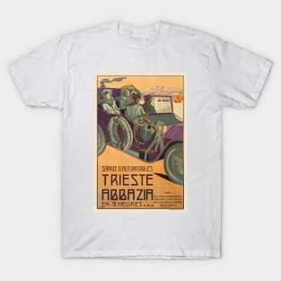 Trieste Abbazia Italy Vintage Poster 1911 T-Shirt